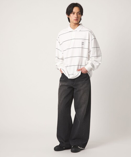 CITEN（シテン）の「＜CITEN＞ピンボーダーポロシャツ（ポロシャツ・メンズ・ブラック/ホワイト/ネイビー・L/M）」の14枚目の写真