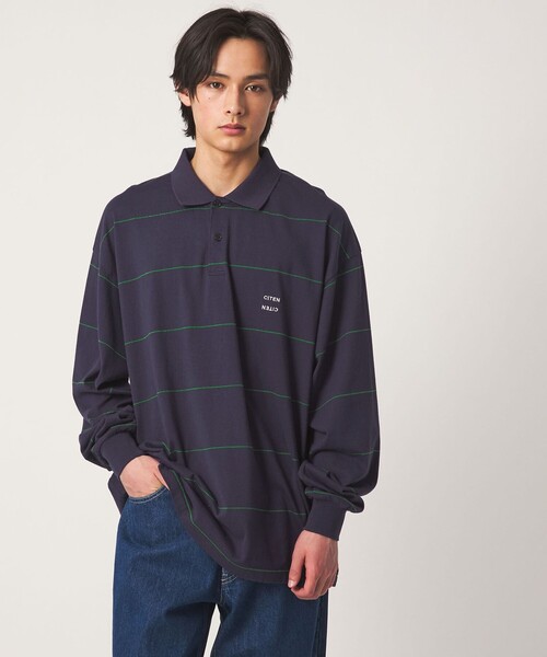 CITEN（シテン）の「＜CITEN＞ピンボーダーポロシャツ（ポロシャツ・メンズ・ブラック/ホワイト/ネイビー・L/M）」の15枚目の写真