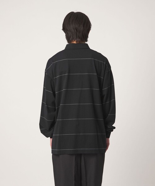 CITEN（シテン）の「＜CITEN＞ピンボーダーポロシャツ（ポロシャツ・メンズ・ブラック/ホワイト/ネイビー・L/M）」の19枚目の写真