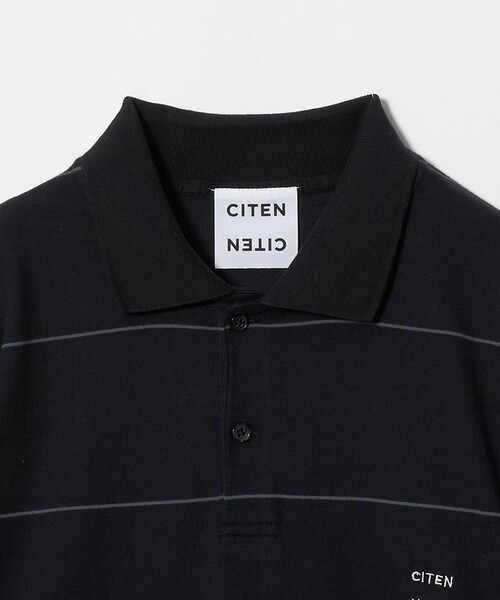 CITEN（シテン）の「＜CITEN＞ピンボーダーポロシャツ（ポロシャツ・メンズ・ブラック/ホワイト/ネイビー・L/M）」の6枚目の写真