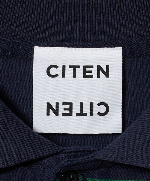CITEN（シテン）の「＜CITEN＞ピンボーダーポロシャツ（ポロシャツ・メンズ・ブラック/ホワイト/ネイビー・L/M）」の9枚目の写真