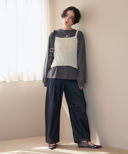 FREAK'S STORE(フリークスストア)の「ヴィンテージライクロンT/プリントロンT(Tシャツ/カットソー・レディース・ライトグレー/チャコール/オフホワイト・フリ-)」の17枚目の写真