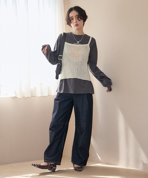 FREAK'S STORE(フリークスストア)の「ヴィンテージライクロンT/プリントロンT(Tシャツ/カットソー・レディース・ライトグレー/チャコール/オフホワイト・フリ-)」の19枚目の写真