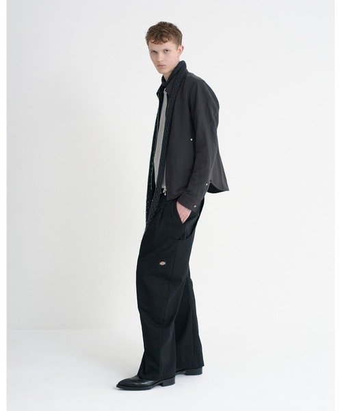 NVRFRGT（ネヴァーフォーゲット）の「Dickies×NVRFRGT DOUBLE KNEE CURVED LEG UTILITY WORK PANTS（チノパンツ・メンズ・ブラウン/ブラック/ダークグレー/カーキ・3/1/4/2）」の6枚目の写真