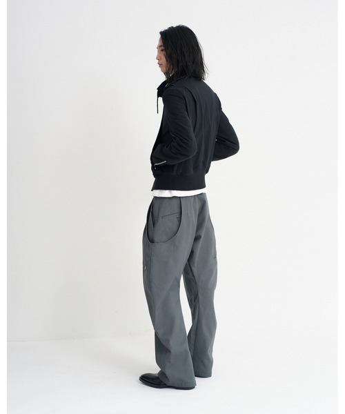 NVRFRGT（ネヴァーフォーゲット）の「Dickies×NVRFRGT DOUBLE KNEE CURVED LEG UTILITY WORK PANTS（チノパンツ・メンズ・ブラウン/ブラック/ダークグレー/カーキ・3/1/4/2）」の9枚目の写真
