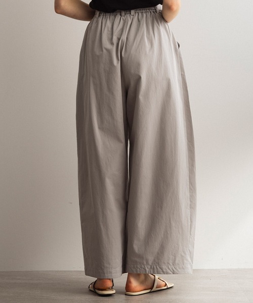 SERENO(セレーノ)の「コットン ワイドパンツ(その他パンツ・レディース・ブラック/ライトグレー/ライトベージュ・ONE SIZE)」の6枚目の写真