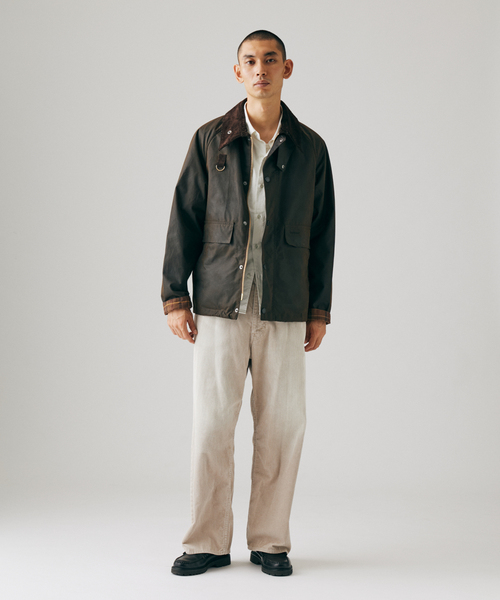 Barbour（バブアー）の「Barbour / バブアー 別注 スペイジャケット コンビ（その他アウター・メンズ・ブラウン/カーキ・LARGE/MEDIUM/SMALL）」の3枚目の写真