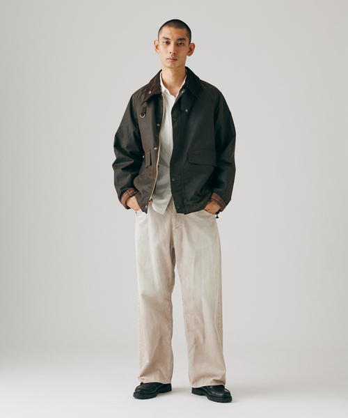 Barbour（バブアー）の「Barbour / バブアー 別注 スペイジャケット コンビ（その他アウター・メンズ・ブラウン/カーキ・LARGE/MEDIUM/SMALL）」の4枚目の写真