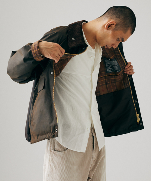 Barbour（バブアー）の「Barbour / バブアー 別注 スペイジャケット コンビ（その他アウター・メンズ・ブラウン/カーキ・LARGE/MEDIUM/SMALL）」の12枚目の写真