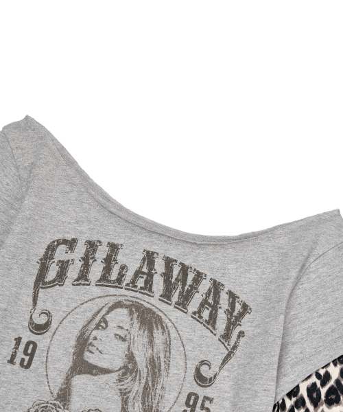 GILAARCHIVE（ギラアーカイブ）の「RUNAWAY GIRL レオパード ロングスリーブ グレー（Tシャツ/カットソー・レディース・その他・FREE）」の7枚目の写真