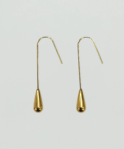 kiehtova（キエトヴァ）の「【kiehtova】DEW SHAPE LONG PIERCE/デュー シェイプ ロング ピアス KT41（ピアス（両耳用）・レディース・シルバー/ゴールド・FREE）」の3枚目の写真