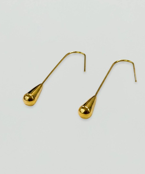 kiehtova（キエトヴァ）の「【kiehtova】DEW SHAPE LONG PIERCE/デュー シェイプ ロング ピアス KT41（ピアス（両耳用）・レディース・シルバー/ゴールド・FREE）」の4枚目の写真
