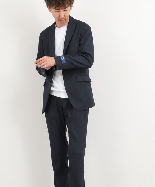 NOLLEY’S（ノーリーズ）の「《ビジカジ/セットアップ対応》CARREMAN JK 26AW（テーラードジャケット・メンズ・ネイビー/チャコールグレー・XL/L/M/S）」の6枚目の写真