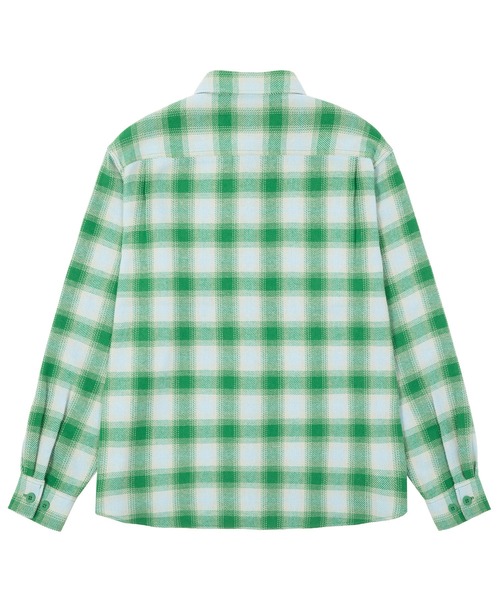 HUF(ハフ)の「GEARY FLANNEL LS SHIRT(シャツ/ブラウス・メンズ・ブラック/グリーン・S/L/M/XL)」の9枚目の写真