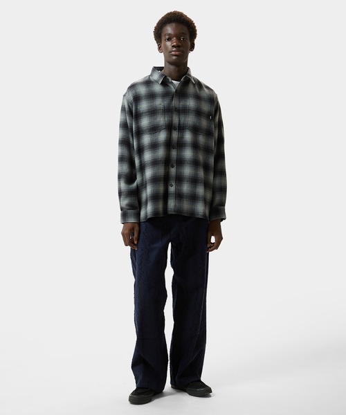 HUF(ハフ)の「GEARY FLANNEL LS SHIRT(シャツ/ブラウス・メンズ・ブラック/グリーン・S/L/M/XL)」の10枚目の写真