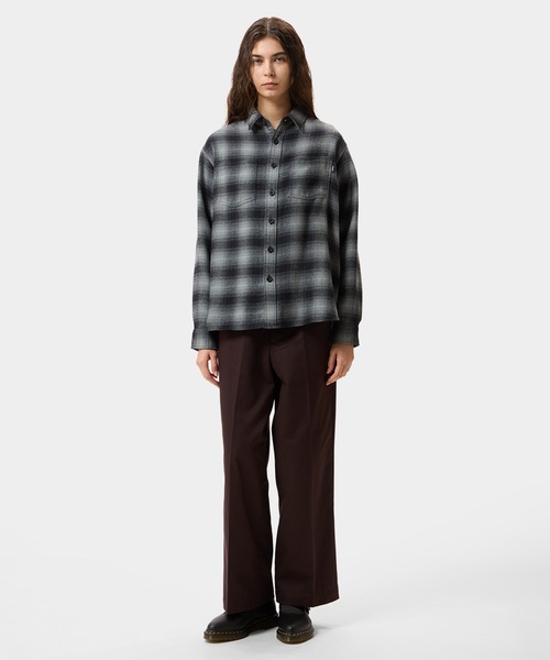 HUF(ハフ)の「GEARY FLANNEL LS SHIRT(シャツ/ブラウス・メンズ・ブラック/グリーン・S/L/M/XL)」の15枚目の写真