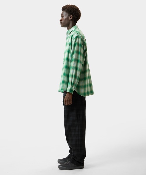 HUF(ハフ)の「GEARY FLANNEL LS SHIRT(シャツ/ブラウス・メンズ・ブラック/グリーン・S/L/M/XL)」の20枚目の写真