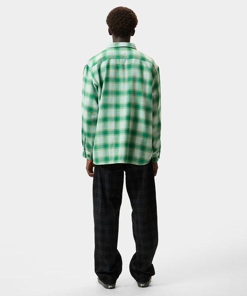 HUF(ハフ)の「GEARY FLANNEL LS SHIRT(シャツ/ブラウス・メンズ・ブラック/グリーン・S/L/M/XL)」の21枚目の写真
