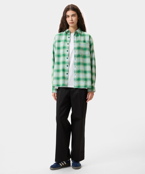 HUF(ハフ)の「GEARY FLANNEL LS SHIRT(シャツ/ブラウス・メンズ・ブラック/グリーン・S/L/M/XL)」の22枚目の写真