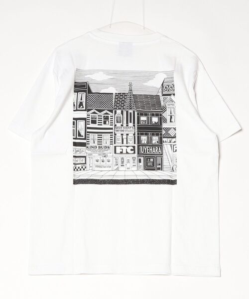 FTC（エフティーシー）の「THE BLOCK TEE Artwork by Mike Giant（Tシャツ/カットソー・メンズ・ブラウン/ブラック/ホワイト・MEDIUM/LARGE/X-LARGE）」の4枚目の写真