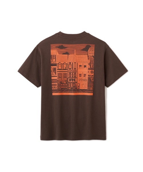 FTC（エフティーシー）の「THE BLOCK TEE Artwork by Mike Giant（Tシャツ/カットソー・メンズ・ブラウン/ブラック/ホワイト・MEDIUM/LARGE/X-LARGE）」の3枚目の写真
