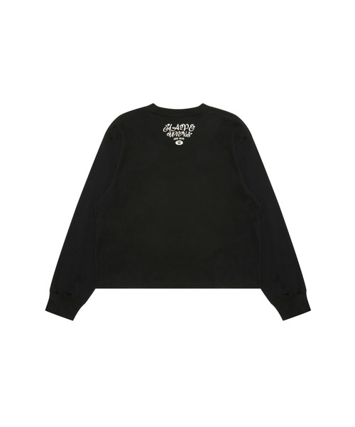 AAPE BY A BATHING APE(エーエイプバイアベイシングエイプ)の「AAPE MAIN LONG SLEEVE TEE(Tシャツ/カットソー・レディース・ブラック/ライトピンク・X-SMALL/XX-SMALL)」の9枚目の写真