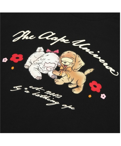 AAPE BY A BATHING APE(エーエイプバイアベイシングエイプ)の「AAPE MAIN LONG SLEEVE TEE(Tシャツ/カットソー・レディース・ブラック/ライトピンク・X-SMALL/XX-SMALL)」の3枚目の写真