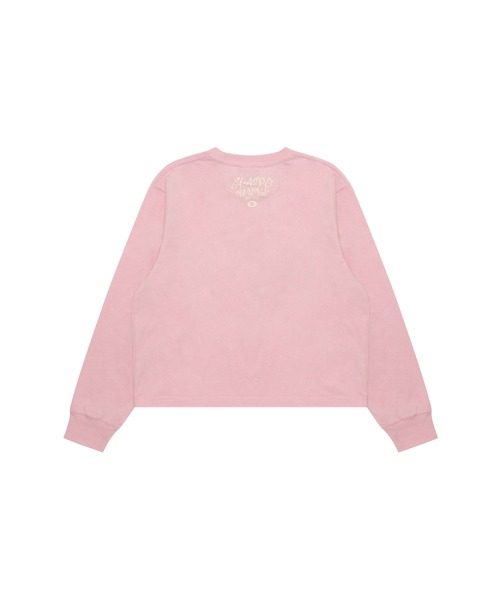 AAPE BY A BATHING APE(エーエイプバイアベイシングエイプ)の「AAPE MAIN LONG SLEEVE TEE(Tシャツ/カットソー・レディース・ブラック/ライトピンク・X-SMALL/XX-SMALL)」の5枚目の写真