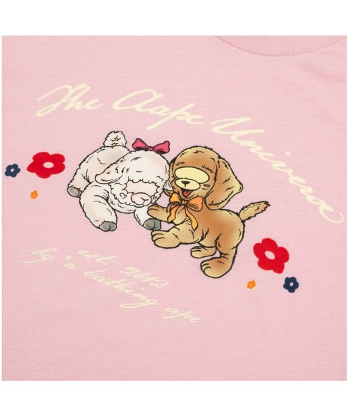 AAPE BY A BATHING APE(エーエイプバイアベイシングエイプ)の「AAPE MAIN LONG SLEEVE TEE(Tシャツ/カットソー・レディース・ブラック/ライトピンク・X-SMALL/XX-SMALL)」の6枚目の写真