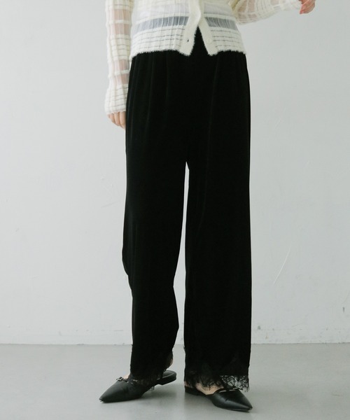 cheriella(シェリエラ)の「【cheriella】ベロアレースパンツ VELOUR LACE PANTS(その他パンツ・レディース・ブラウン/ブラック・FREE)」の16枚目の写真