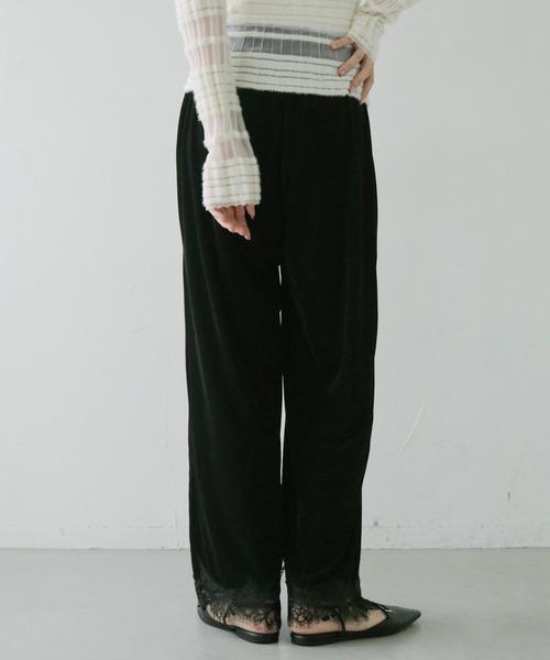 cheriella(シェリエラ)の「【cheriella】ベロアレースパンツ VELOUR LACE PANTS(その他パンツ・レディース・ブラウン/ブラック・FREE)」の17枚目の写真