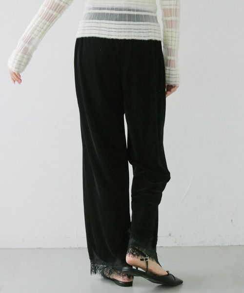 cheriella(シェリエラ)の「【cheriella】ベロアレースパンツ VELOUR LACE PANTS(その他パンツ・レディース・ブラウン/ブラック・FREE)」の20枚目の写真
