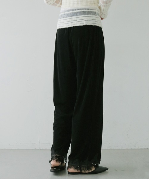 cheriella(シェリエラ)の「【cheriella】ベロアレースパンツ VELOUR LACE PANTS(その他パンツ・レディース・ブラウン/ブラック・FREE)」の21枚目の写真