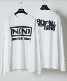 NUMBER (N)INE（ナンバーナイン）の「N(N) number nine PRINTED CLASSIC L/S T-SHIRT / ナンバーナイン クラシック ボックス ロゴ & バックプリント ロンT（Tシャツ/カットソー）」