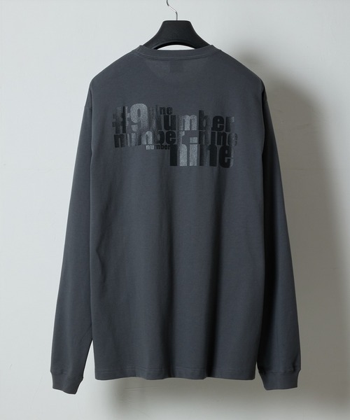 N(N) number nine PRINTED CLASSIC L/S T-SHIRT / ナンバーナイン