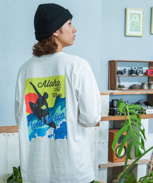 セール】ｻｰﾌﾚﾄﾛｸﾞﾗﾌｨｯｸ長袖Tｼｬﾂ（Tシャツ/カットソー）｜LOCALMOTION