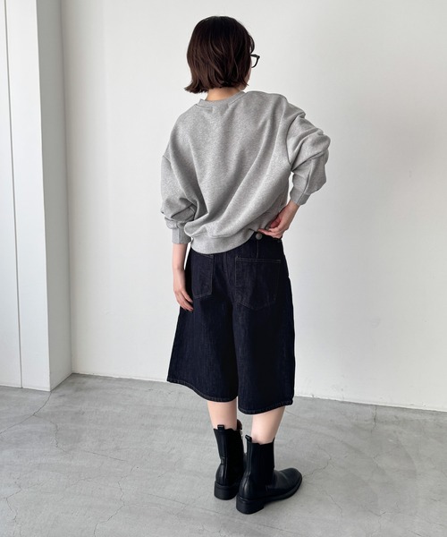 CANAL JEAN(キャナルジーン)の「El mar ベーシックトレーナー 裏毛(スウェット・レディース・オートミール/ネイビー/グレー・ONE SIZE)」の7枚目の写真