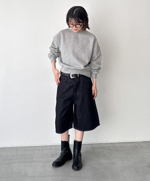 CANAL JEAN(キャナルジーン)の「El mar ベーシックトレーナー 裏毛(スウェット・レディース・オートミール/ネイビー/グレー・ONE SIZE)」の8枚目の写真