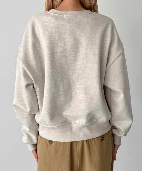 CANAL JEAN(キャナルジーン)の「El mar ベーシックトレーナー 裏毛(スウェット・レディース・オートミール/ネイビー/グレー・ONE SIZE)」の18枚目の写真