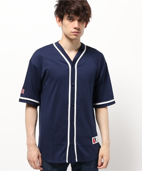 WEGO(ウィゴー)の「WEGO/カットベースボールシャツ(シャツ/ブラウス・メンズ・ホワイト系その他/レッド/ブラック/ブラック系その他/その他1/ネイビー/ホワイト/グリーン・LARGE/MEDIUM)」の21枚目の写真