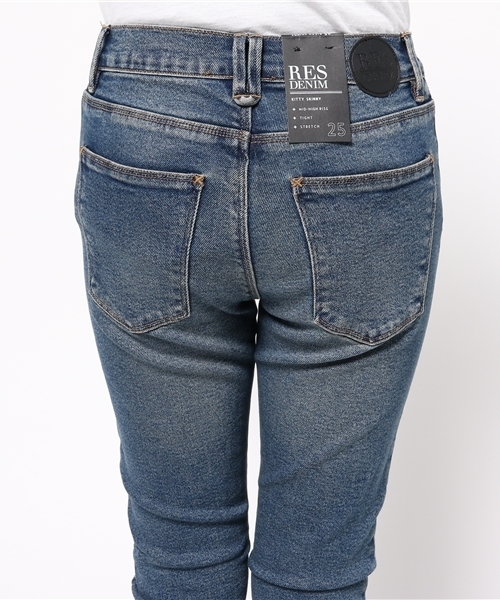 ROOPTOKYO(ループトウキョウ)の「RES DENIM/レスデニム KITTY SKINNY スキニーパンツ インディゴブルー ストレッチ(デニムパンツ・レディース・インディゴブルー・25inch/26inch)」の9枚目の写真