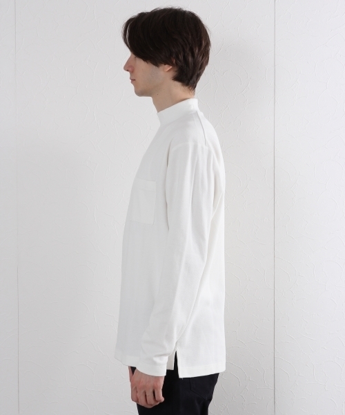 GLOBAL WORK（グローバルワーク）の「サカリバモックネック長袖Ｔ/725243 （Tシャツ/カットソー・メンズ・ネイビー/グレー/ホワイト・MEDIUM/LARGE/X-LARGE/SMALL）」の5枚目の写真