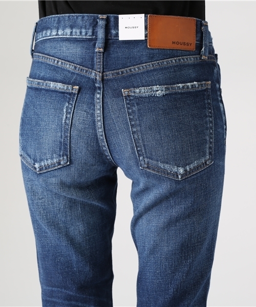 MOUSSY（マウジー）の「iSKO COMFORT Madeline SKINNY（デニムパンツ・レディース・ブルー・24inch/23inch/26inch/27inch/25inch）」の6枚目の写真