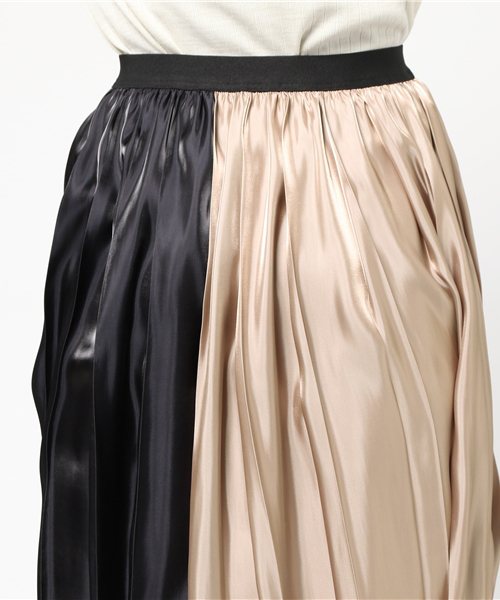 PEGGY LANA(ペギーラナ)の「グロッシーサテンプリーツSK(スカート・レディース・ベージュ・FREE)」の6枚目の写真