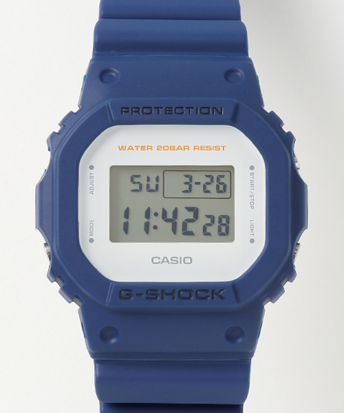 G-SHOCK(ジーショック)の「G-SHOCK / ミリタリーカラー / DW-5600M-2JF / Gショック(アナログ腕時計・メンズ・ネイビー・FREE)」の2枚目の写真