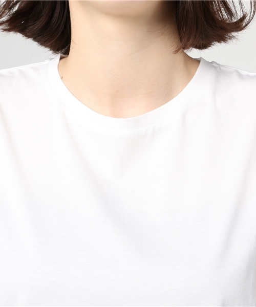 ESTNATION(エストネーション)の「ESTNATION ハイゲージジャージーノースリーブカットソー(Tシャツ/カットソー・レディース・ホワイト/ピンク/ブラック・38)」の18枚目の写真