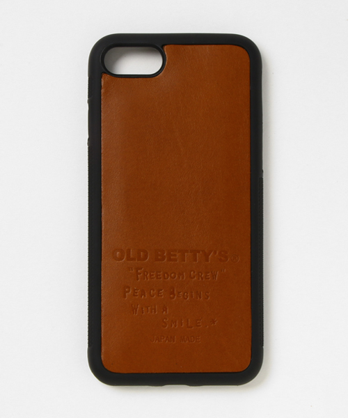 OLD BETTY'S（オールドベティーズ）の「OLD BETTY'S Leather iphone Cover/オールドベティーズレザーアイフォンカバー（スマホケース/カバー・メンズ・ブラウン/イエロー/ブルー/ピンク/ターコイズブルー/キャメル・FREE）」の8枚目の写真