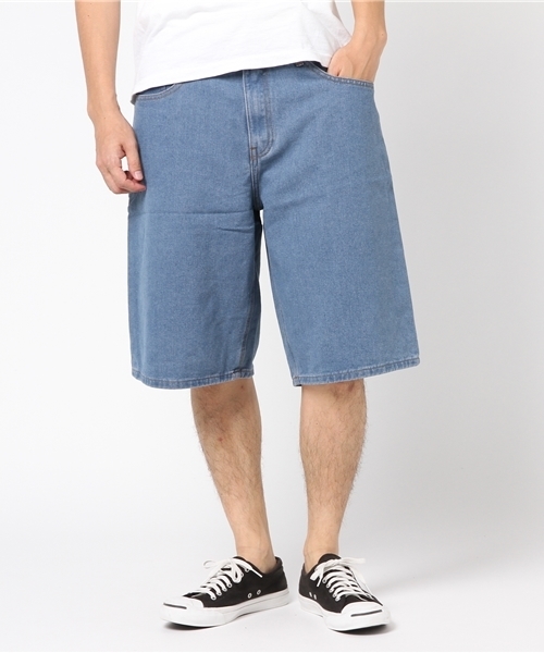 WEGO（ウィゴー）の「WEGO/デニムバギーショーツ（デニムパンツ・メンズ・ライトインディゴブルー/インディゴブルー・LARGE/MEDIUM）」の16枚目の写真