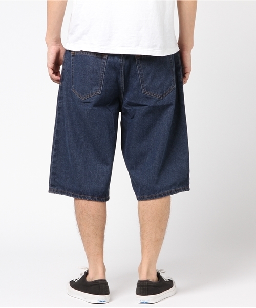WEGO（ウィゴー）の「WEGO/デニムバギーショーツ（デニムパンツ・メンズ・ライトインディゴブルー/インディゴブルー・LARGE/MEDIUM）」の4枚目の写真
