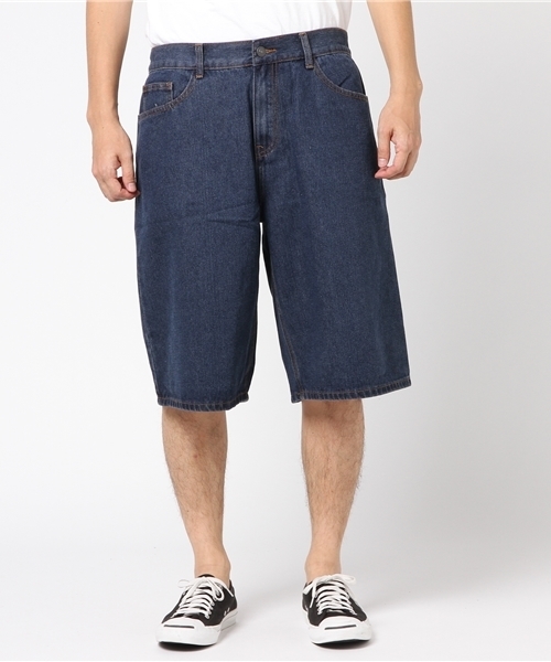 WEGO（ウィゴー）の「WEGO/デニムバギーショーツ（デニムパンツ・メンズ・ライトインディゴブルー/インディゴブルー・LARGE/MEDIUM）」の5枚目の写真